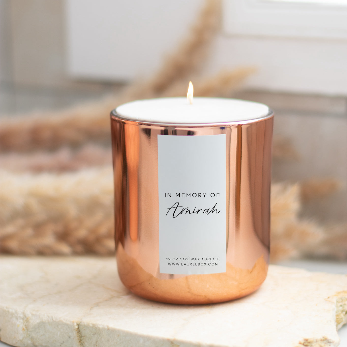 Custom Memorial Candle